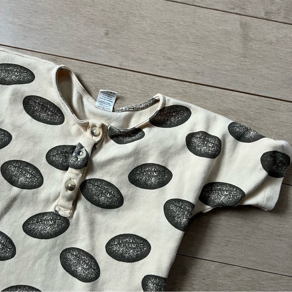 Kate Quinn Kids Toddler Football Henley Top Shirt - Picture 6 of 6